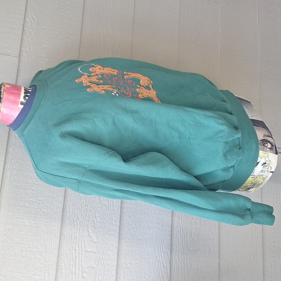 Vintage 90s double collar Grandma holiday Christmas crewneck size Large - Picture 5 of 9